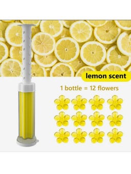 Гель освежитель-очиститель для унитаза в форме шприца, роза