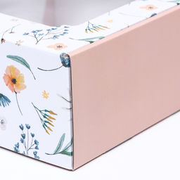 Цена за 5 шт. Коробка самосборная, с окном, Великолепие 19 х 19 х 9 см - UPAK LAND фото 3