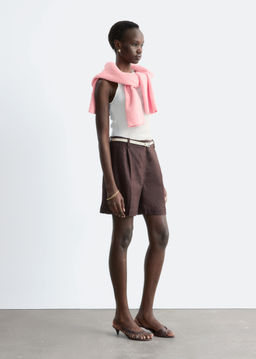 Pantalones cortos tipo sastre de lino - H&m фото 8