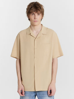 Рубашка мужская бежевая сафари 111942