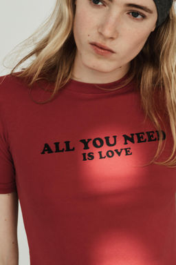 FRONT SLOGAN T-SHIRT - Zara фото 6