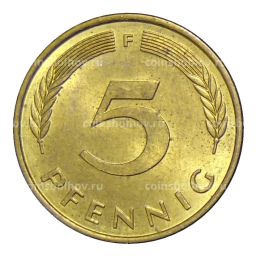 5 пфеннигов 1977 года F Германия