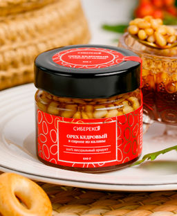 Ядро кедрового ореха в сиропе из калины 110 г - Сибереко фото 2
