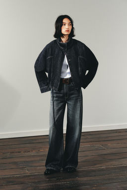 TRF EXTRA WIDE-LEG HIGH-WAIST JEANS