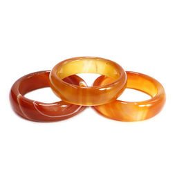 Кольцо из камня гладкое Сердолик для изобилия и процветания магнит для денег размер d-17мм