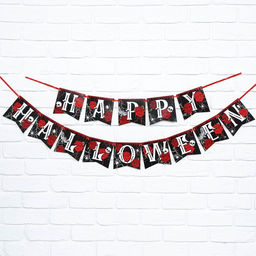 Гирлянда на ленте на Хэллоуин Happy Halloween, длина 250 см