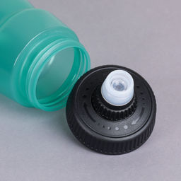 Бутылка для воды велосипедная ZEON WB230 гоночная, клапан NEW кэмэлбак, пищевой hi-quality PP, 700ML цвет green/уп100 - Галеонтрейд фото 3