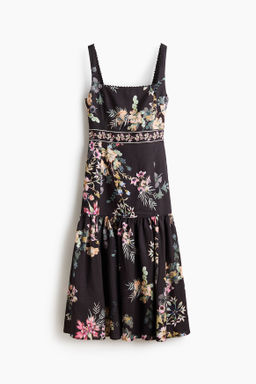 Vestido en mezcla de lino