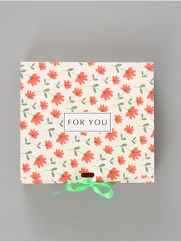 Цена за 2 шт. Коробка подарочная самосборная For you, 20×18×5 см, с лентой