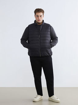 B?y?k Beden Standart Kal?p Dik Yaka Erkek ?i?me Yelek