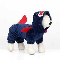 Комбинезон Акула с капюшоном, размер XS (ДС 20 см, ОГ 30 см, ОШ 20 см), синий - Simaland фото 13