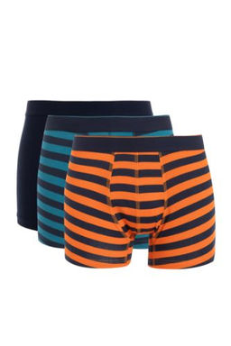 Erkek Cizgili 3lu Boxer