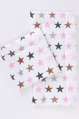 Набор в коляску КОЛ-2П/пэчворг-розовый