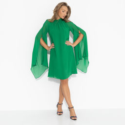 Платье со свободными рукавами, Стильная эйфория (зелёное) - Charutti фото 2
