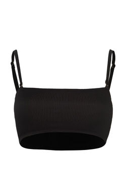 TRENDYOLMILLA Siyah Straplez Dokulu Bikini Ustu TBESS21BU0061 фото 4