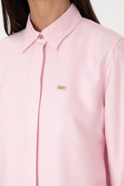 Kad_n A__k Pembe Dokuma Elbise Sepette S_rpriz _ndirim - U.s. polo assn фото 7