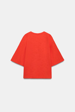 CAMISETA ESCOTE PICO / Coral
