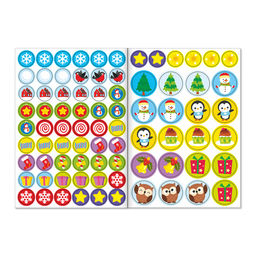 Книжка с наклейками кружочками Приходи, Новый год!, 16 стр. - Буква-ленд фото 3