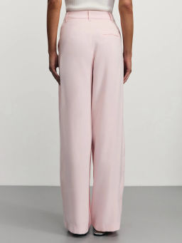 Широкие брюки с защипами из вискозы / Zarina  фото 4