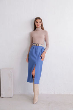 11823 Юбка миди-макси голубая - Martichelli фото 8