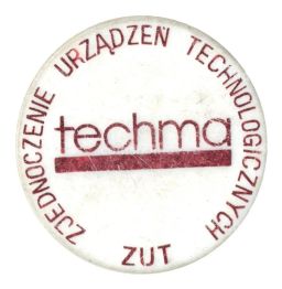 Значок рекламный  techma