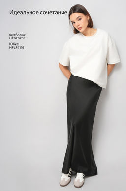 Женская футболка оверсайз из футера двухнитки Happyfox