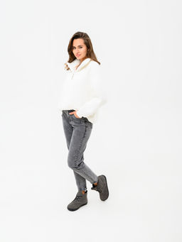 Босоногие ботинки EDART 208.NATAbl.Серый замок замша/байка