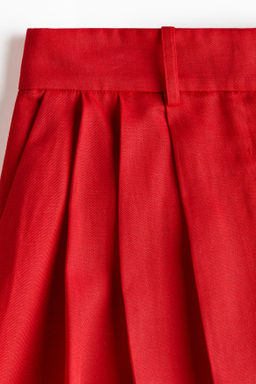 Pantal?n culotte en mezcla de lino con pliegues - H&m фото 3