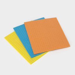 Цена за 2 шт. Салфетки для уборки Доляна, целлюлоза губчатая, 16.5×15.5 см, 3 шт.