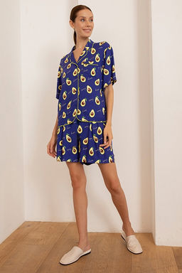 Шорты 56424 Фиолетовый авокадо