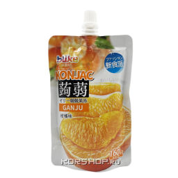 Желе питьевое с конняку со вкусом апельсина Blike, Китай, 160 г