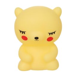 Ночник "Медвежонок" LED от батареек 3xLR44 желтый 7х7х11,5 см