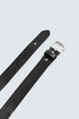 STUDDED LEATHER BELT - Zara фото 2