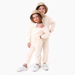 Панама детская для девочки, бежевая, р-р. 48-50