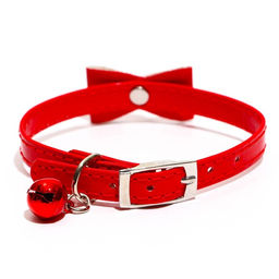 Ошейник Сияние с бусиной и бубенчиком, 29 х 1 см, ОШ 21-26, красный - Пижон фото 2