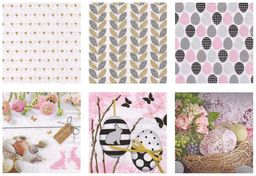 Love2art салфетки бумажные АССОРТИ 3х слойные SDD 33 x 33 12 шт. Набор №1217-07 Весеннее украшение