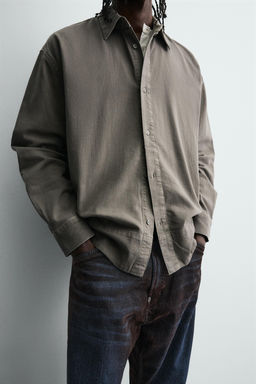 WASHED DENIM SHIRT - Zara фото 5