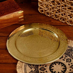 Блюдо «Роспись», 24×24 см, латунь