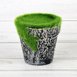 Кашпо со мхом декоративное 7х7 см / 16029 /уп 378/ - ГалеонТрейд фото 6