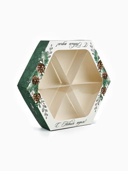 Цена за 5 шт. Коробка складная «С Новым годом!», 20×23×4 см