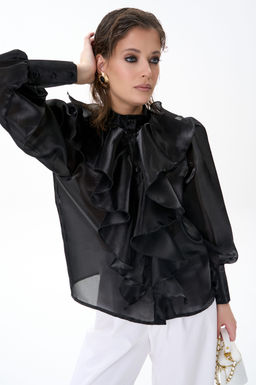 Рубашка Алиша (черный) - Эльза фото 11