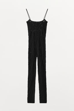 MONO LARGO SEAMLESS ENCAJE / Negro / Blanco - Zara фото 4