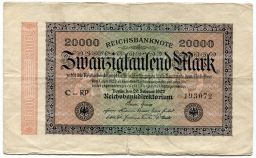 20000 марок 1923 года Германия
