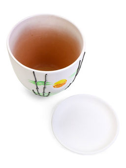 Горшок для цветов Азия, 5 л, d=22 см, h=19.5 см, с поддоном, керамика, белый - Simaland фото 5