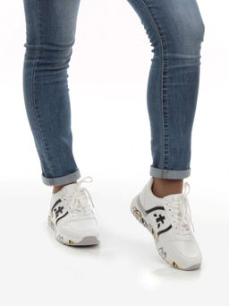 05-6026-81 WHITE Кроссовки женские (искусственные материалы) - No name фото 3