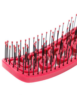 Dewal Beauty Щетка для укладки волос продувная / Friendly DBEF72, нейлоновый штифт, Berry  фото 3