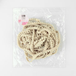 Тесьма декоративная с помпонами, 12±2 мм, 9.1±0.5 м, бежевая