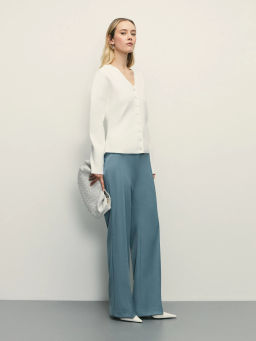 Брюки клеш из вискозы / Zarina  фото 2