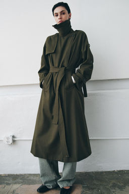 ZW COLLECTION LIMITED EDITION OVERSIZE TRENCH COAT - Zara фото 2