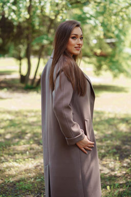 Пальто женское демисезонное 22555 (синий) - Kankan фото 9